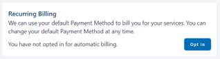 Recurring Billing