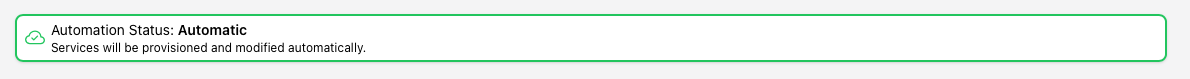 Automation Status